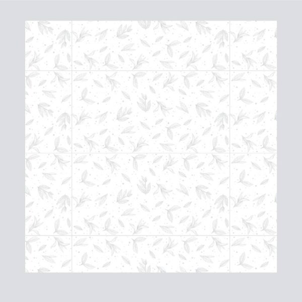PARED LAUREL BLANCO 31X60 CM