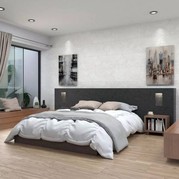 PISO Y PARED LAJA BLANCA 31X60 CM