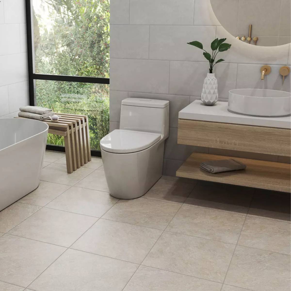 PISO CALDAS FORTE BEIGE 50X50 CM - Image 2