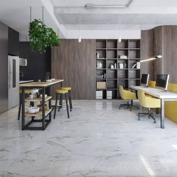 PISO MARMOLAN CENTENARIO BLANCO 50X50 CM