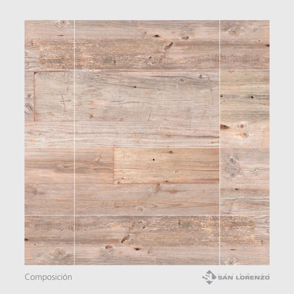 PISO MADERA ARAUCARIA 60X60 CM