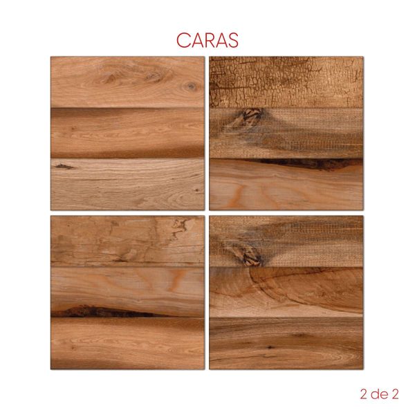 PISO MADERA ROBLE NATURAL 60X60 CM