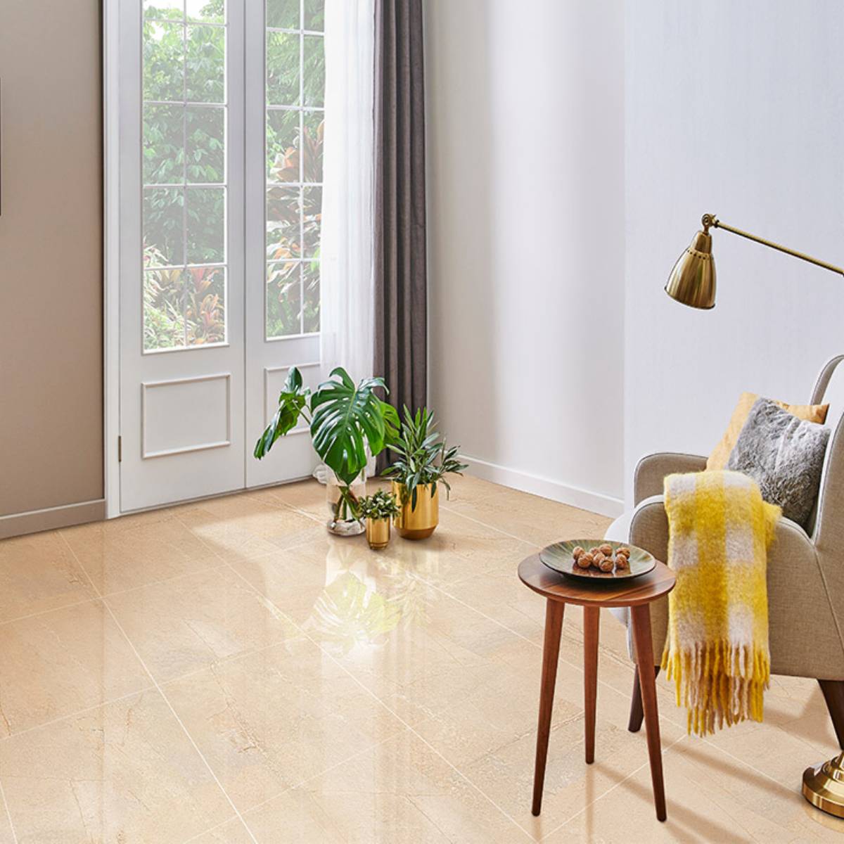 PISO MARMOL PALERMO BEIGE 60X60 CM - Image 2