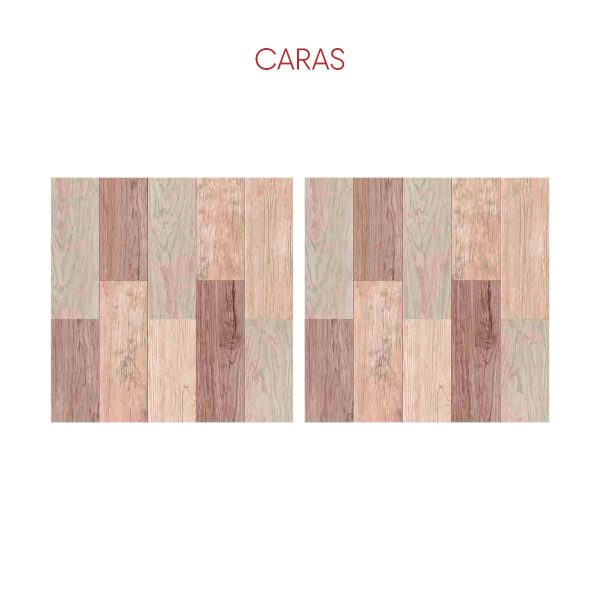 PISO MADERA SANDALO MIX 50X50 CM