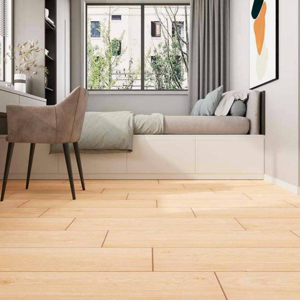 PISO MADERA TAMPA BEIGE 24X90 CM EN SEGUNDA
