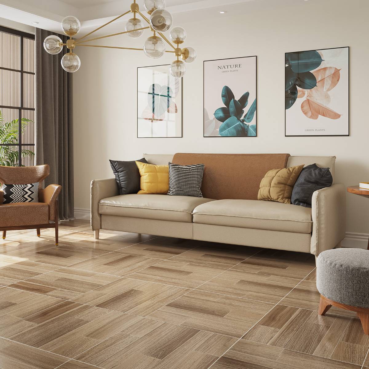 PISO MADERA MONGOY MOCCA 61X61 CM - Image 2