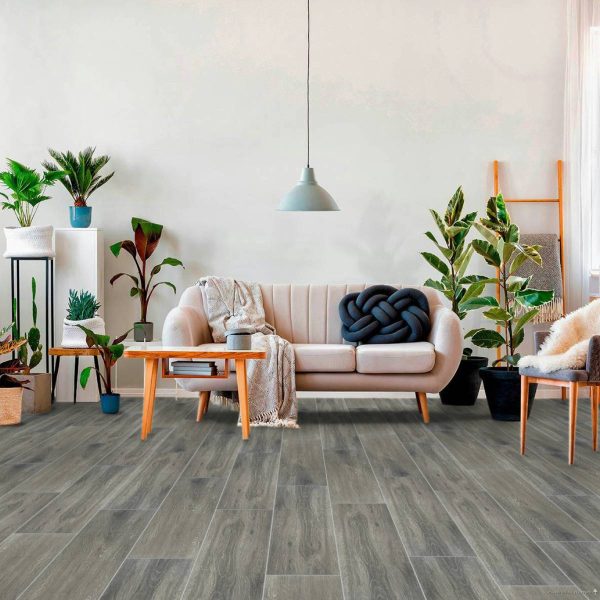 PISO MADERA ABEDUL II GRAFITO 20X60 CM COMERCIAL