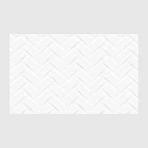 PARED ESTRUCTURADA LOMAS BLANCO BRILLANTE 27X45 CM