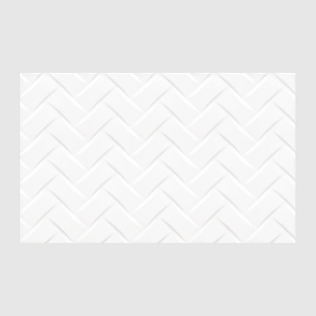 PARED ESTRUCTURADA LOMAS BLANCO BRILLANTE 27X45 CM - Image 1