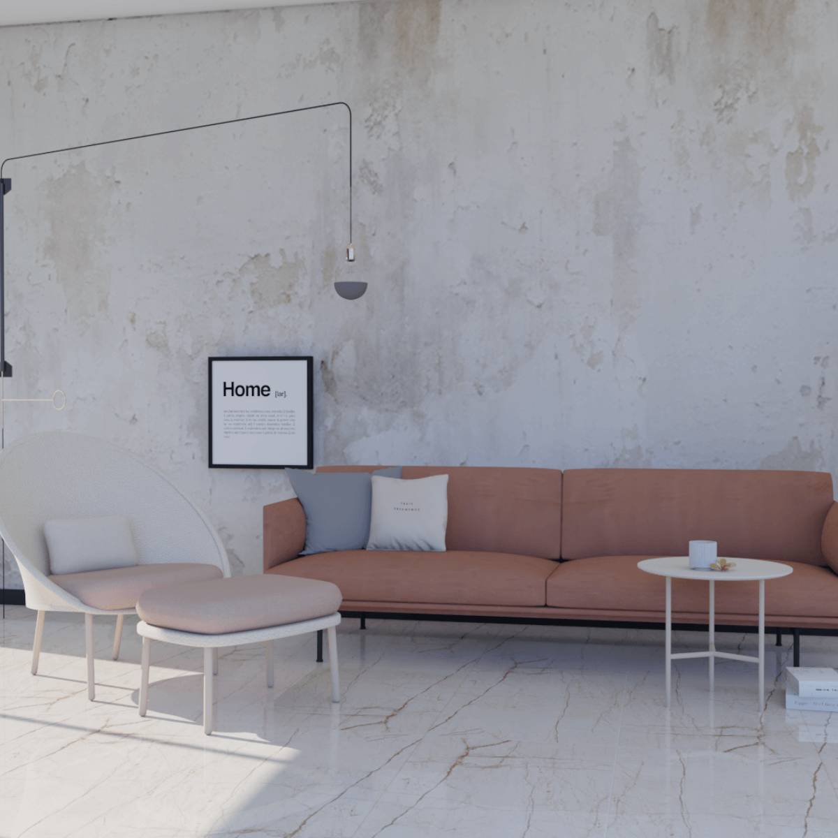 PORCELANATO DAMASCO BEIGE 60X120 CM - Image 2