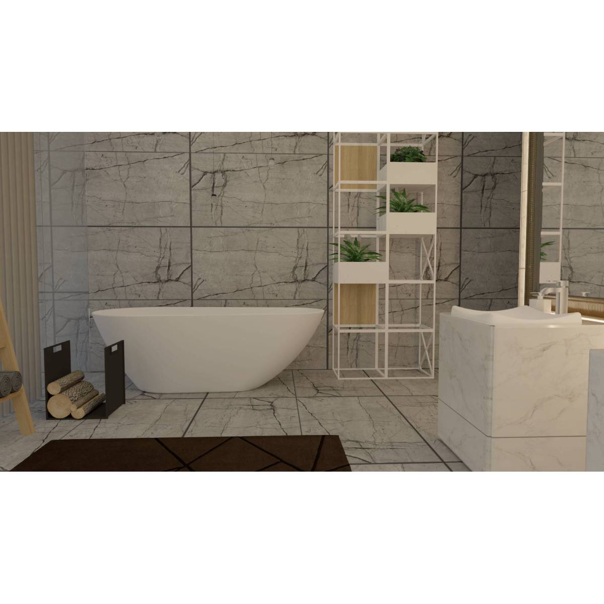 PORCELANATO DAMASCO GRIS 60X120 CM - Image 2