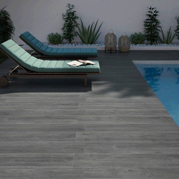 PORCELANATO PRISS TRUNK DEC GREY 23X120 CM