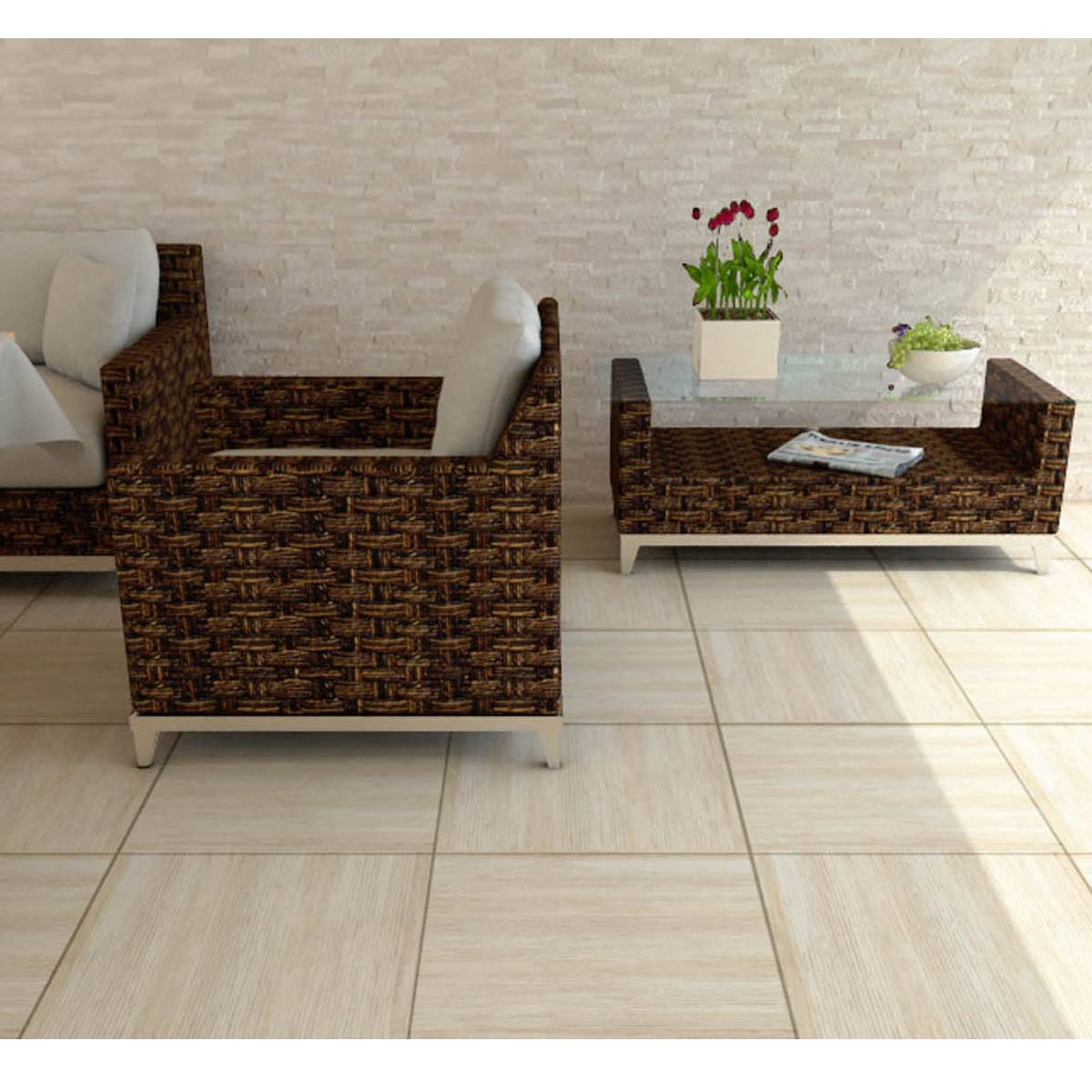 PORCELANATO PIER AD CREAM 58X58 CM - Image 2