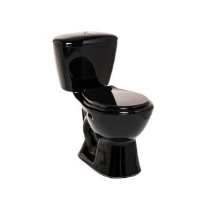 A36. COMBO SANITARIO KATIO NEGRO DE CINCO PIEZAS