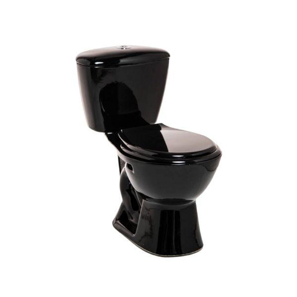 A36. COMBO SANITARIO KATIO NEGRO DE CINCO PIEZAS