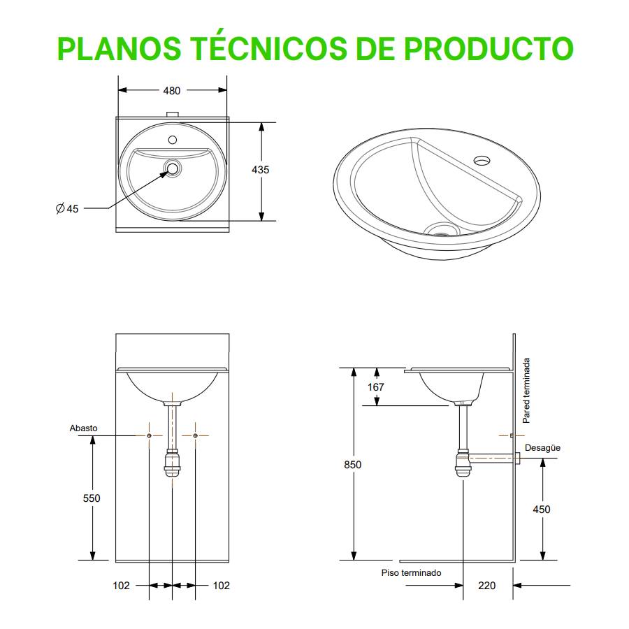 LAVAMANOS VESSEL OVAL BLANCO - Image 4