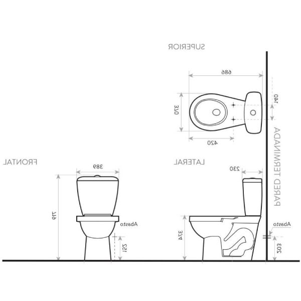 C13. COMBO DE BAÑO LAGUNA BLANCO SIN PEDESTAL DE OCHO PIEZAS