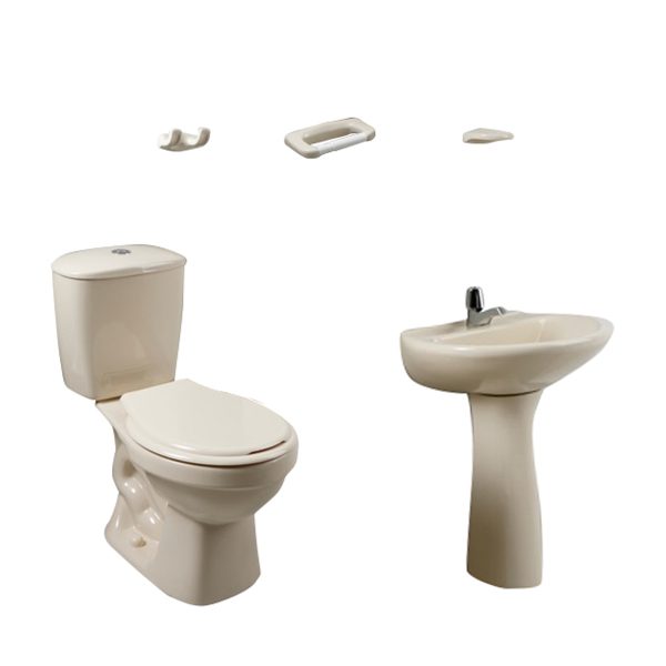 C12. COMBO DE BAÑO  LAGUNA BONE CON PEDESTAL