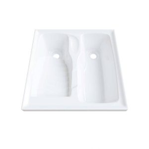 LAVARROPAS AQUA BLANCO CON FLAUTA  60X60 CM