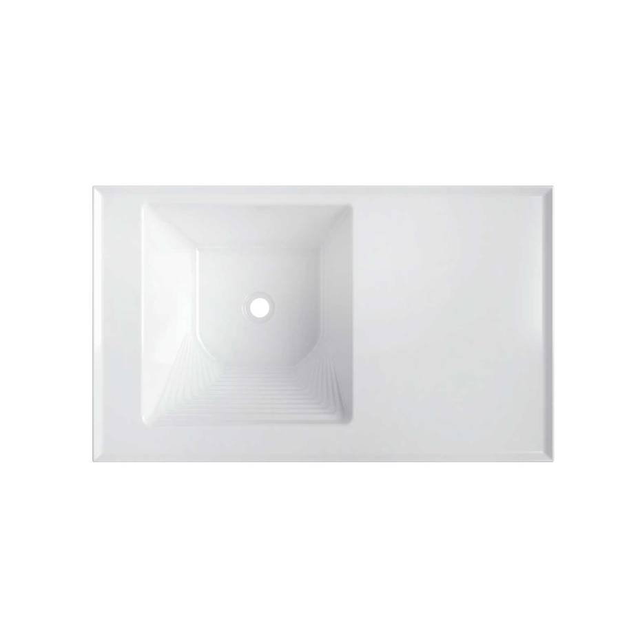 LAVARROPAS PRO BLANCO IZQUIERDO CON FLAUTA 100X60 CM - Image 1