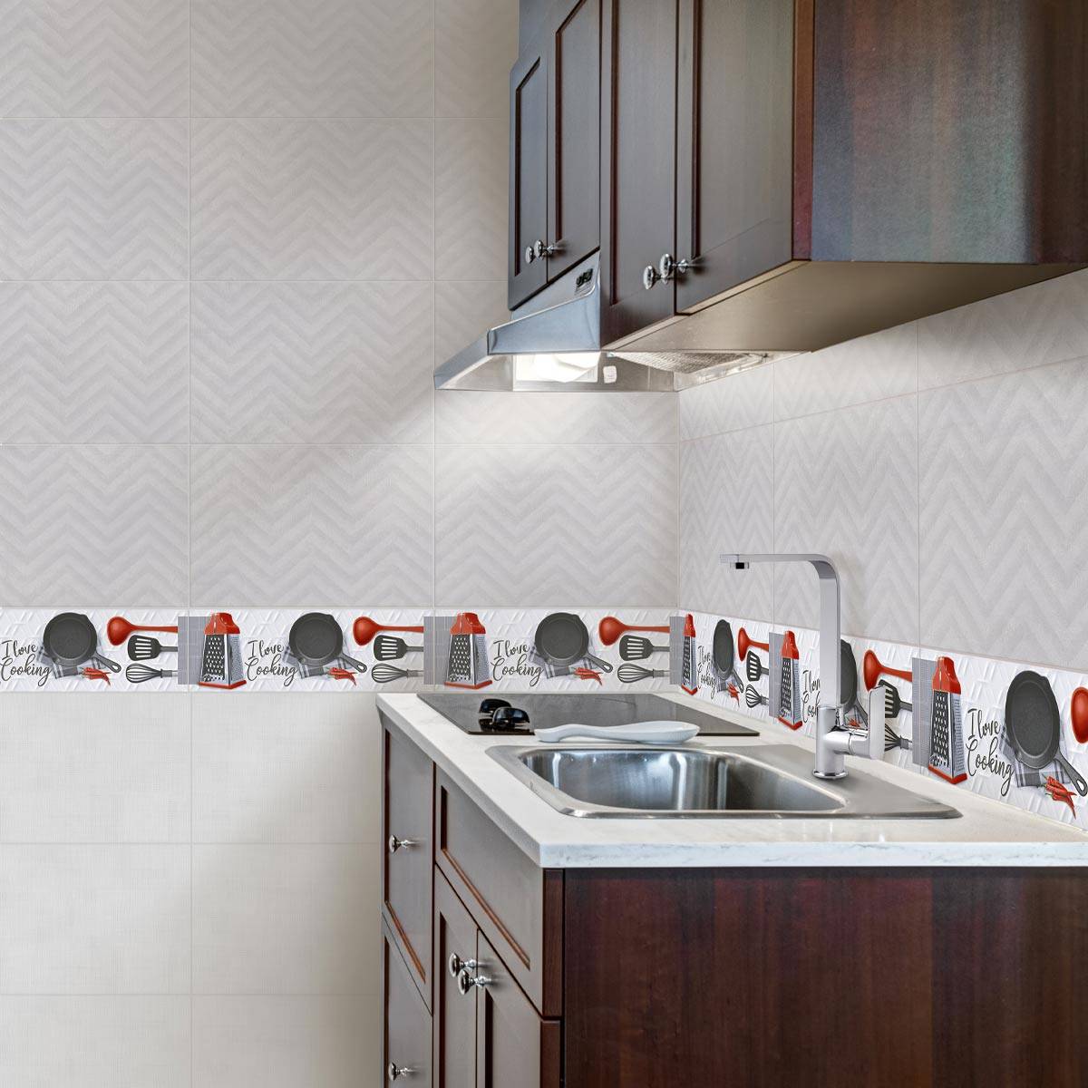 DECORADO COOKING NEGRO 15X45 CM - Image 2