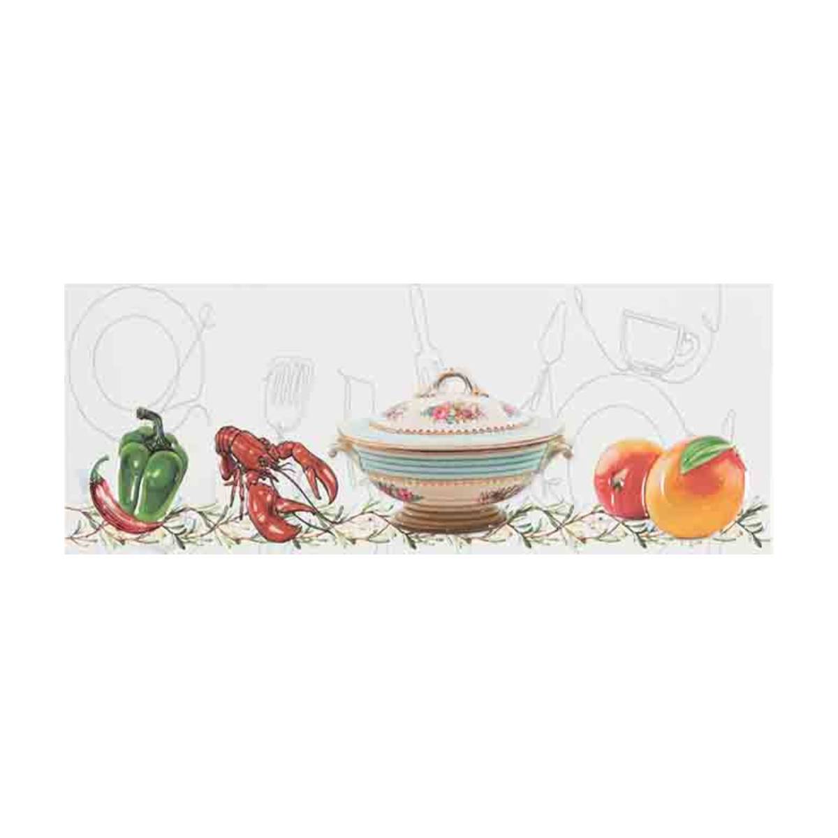 DECORADO VALENCIA BLANCO LANGOSTA 20X60 CM - Image 1