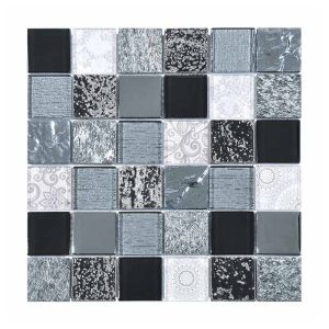 MALLA ELEMENTS BLACK 30X30 CM