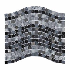 MALLA DELFIN NEGRO 30X30 CM