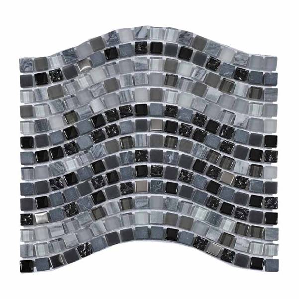 MALLA DELFIN NEGRO 30X30 CM