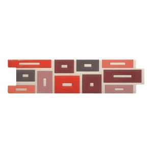 CENEFA GEO RECTAN MORADOS 6.5X25 CM