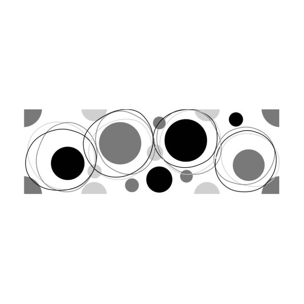 DECORADO ORBIT NEGRO 15X45 CM