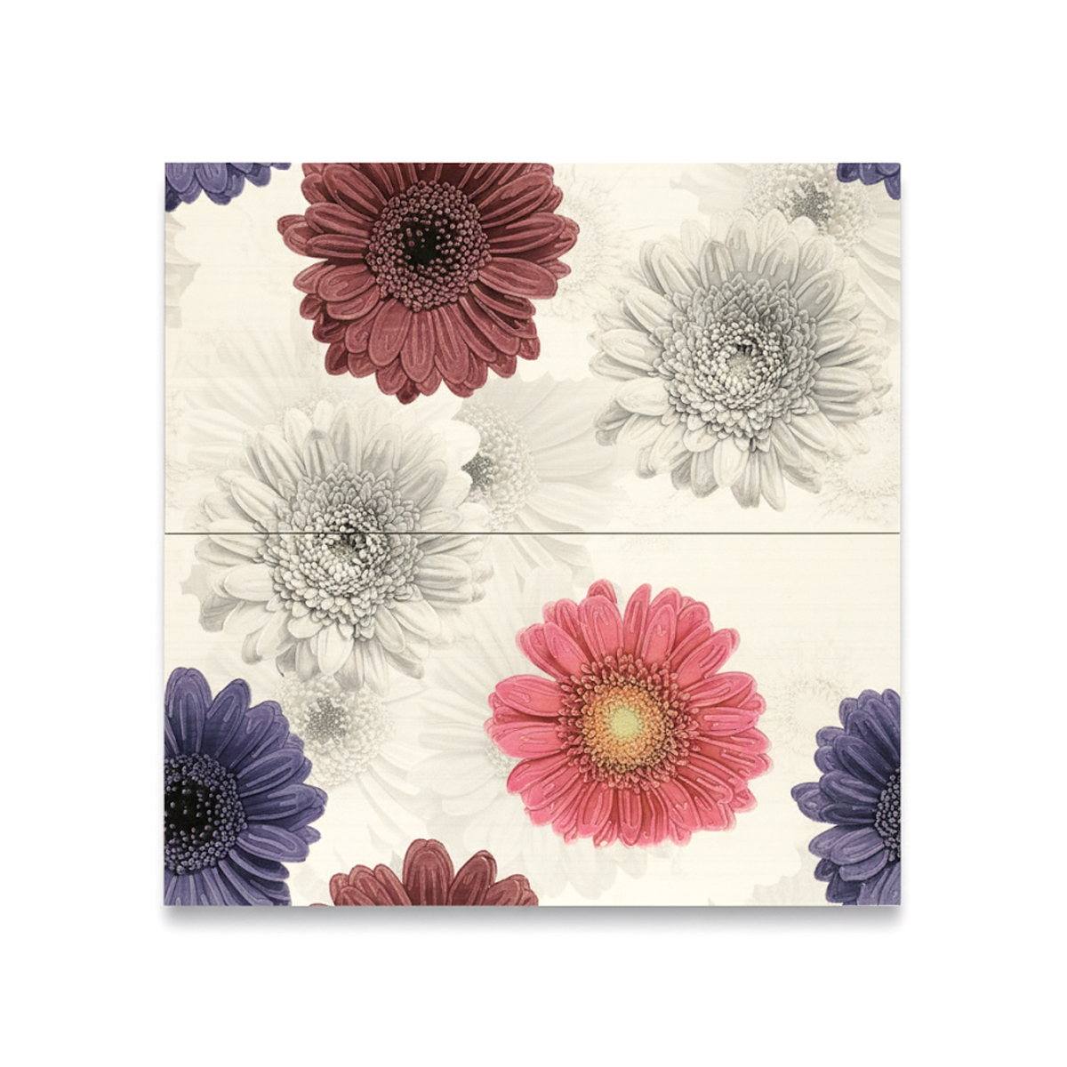 URBAN DECO GERBERA BLANCO 25X50 CM 2 PIEZAS - Image 2