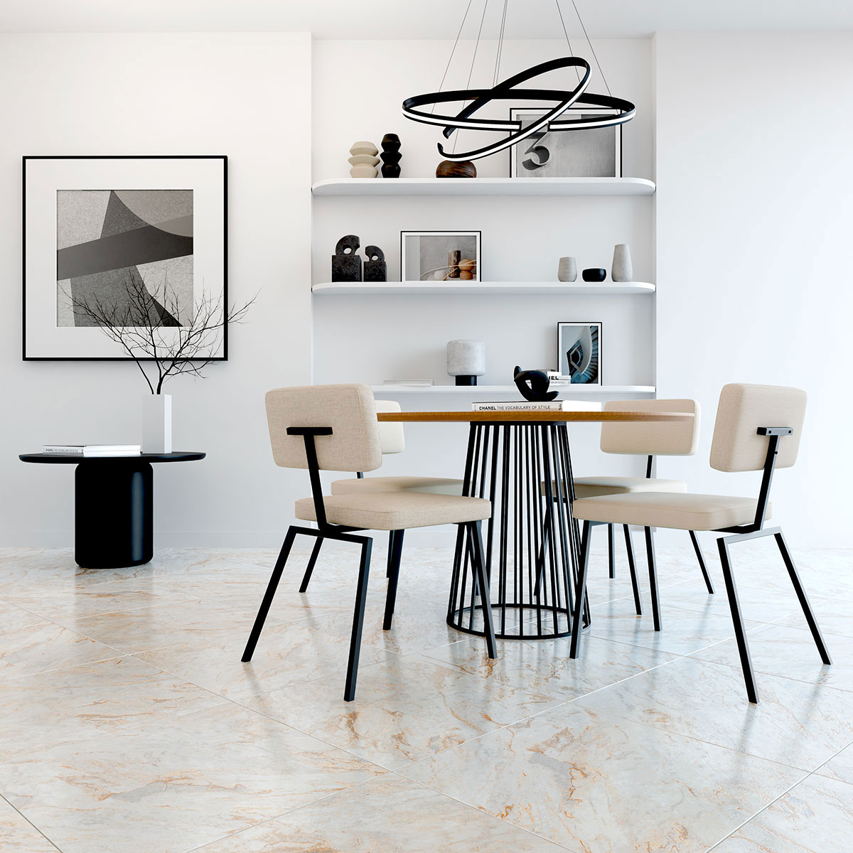 PISO MARMOL VASILI BEIGE 60X60 CM - Image 2