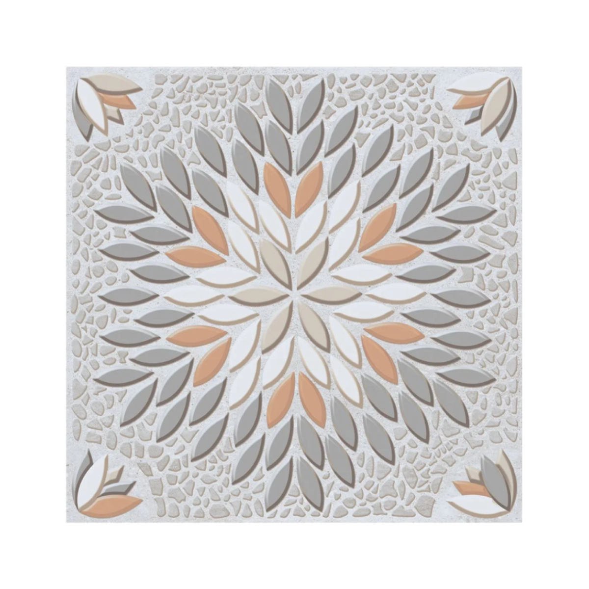 PISO MANDALA EXTERIOR BEIGE 45X45 CM - Image 1