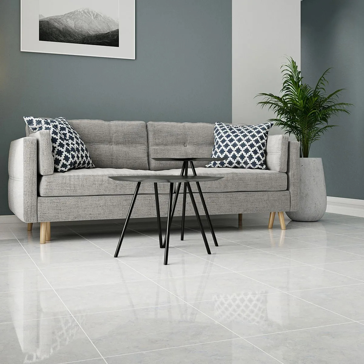 PISO ZIBA GRIS BRILLANTE 44.5X44.5 CM - Image 2