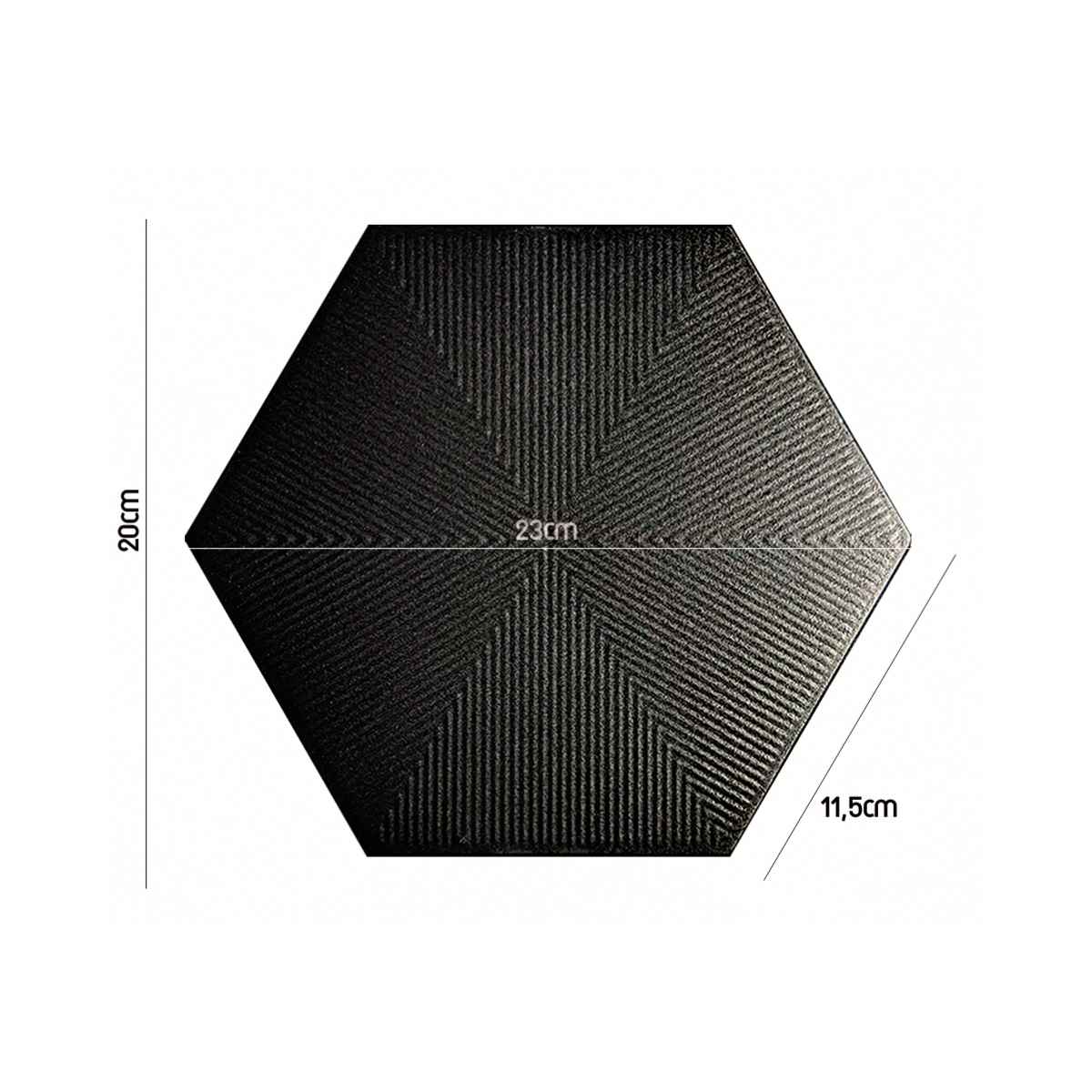 PARED HEXAGONAL CONNECT BLACK 108320245 20X23 CM - Image 1