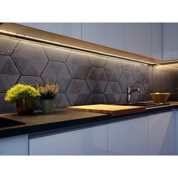 PARED HEXAGONAL CONNECT BLACK 108320245 20X23 CM