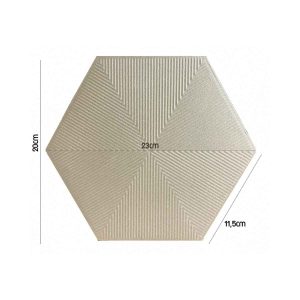PARED HEXAGONAL CONNECT SAND 108320215 20X23 CM