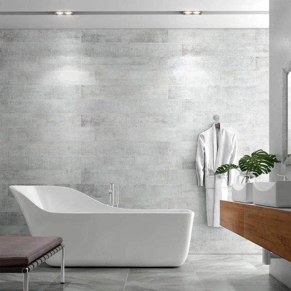 PORCELANATO SUPPORTE LIGHT GREY HD 16X100 CM