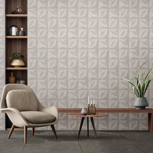 PORCELANATO MATE 61076 CEMENT DARK 61X61 CM