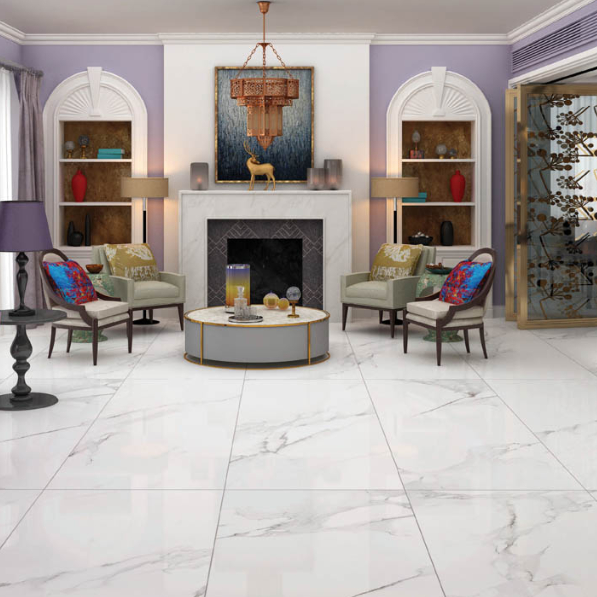 PORCELANATO ESMALTADO ALVINO STATUARIO 60X120 CM - Image 3