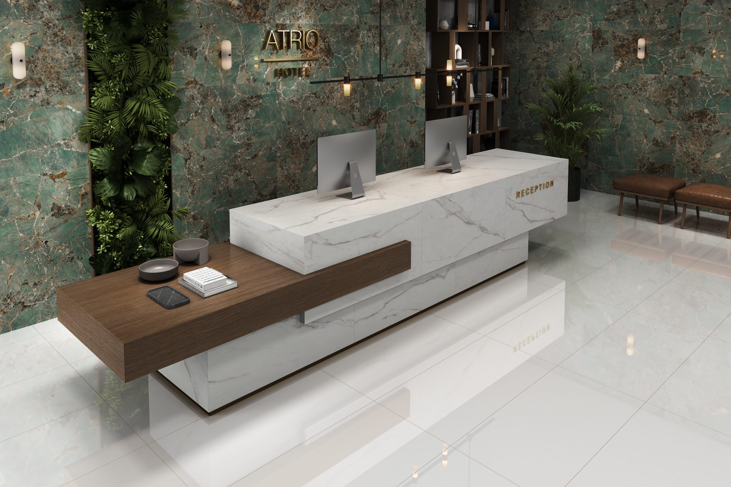 PORCELANATO ESMALTADO MONTBLANC BLANCO 60X120 CM EN SEGUNDA - Image 2