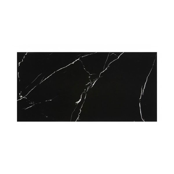 PORCELANATO ESMALTADO SUPER NEGRO BRILLANTE NERO MARQUINA 60X120 CM