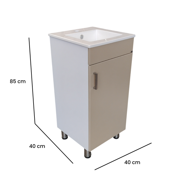 MUEBLE ECO LONDRES BLANCO/AURO