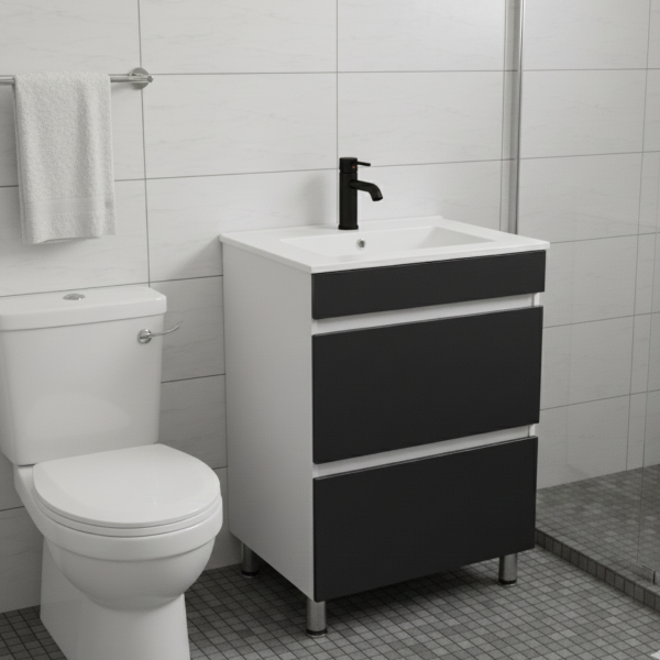 MUEBLE VERONESE BLANCO/NEGRO