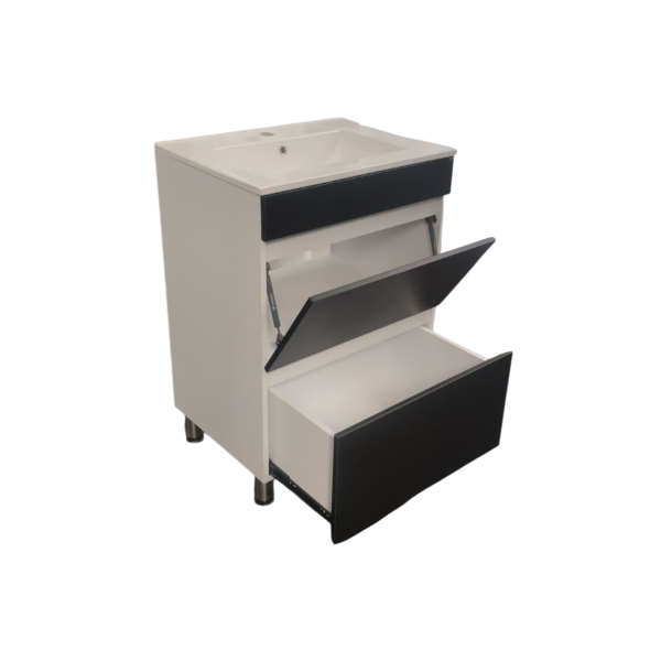 MUEBLE VERONESE BLANCO/NEGRO