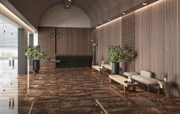 PORCELANATO ESMALTADO MARTIAN BROWN 60X120 CM
