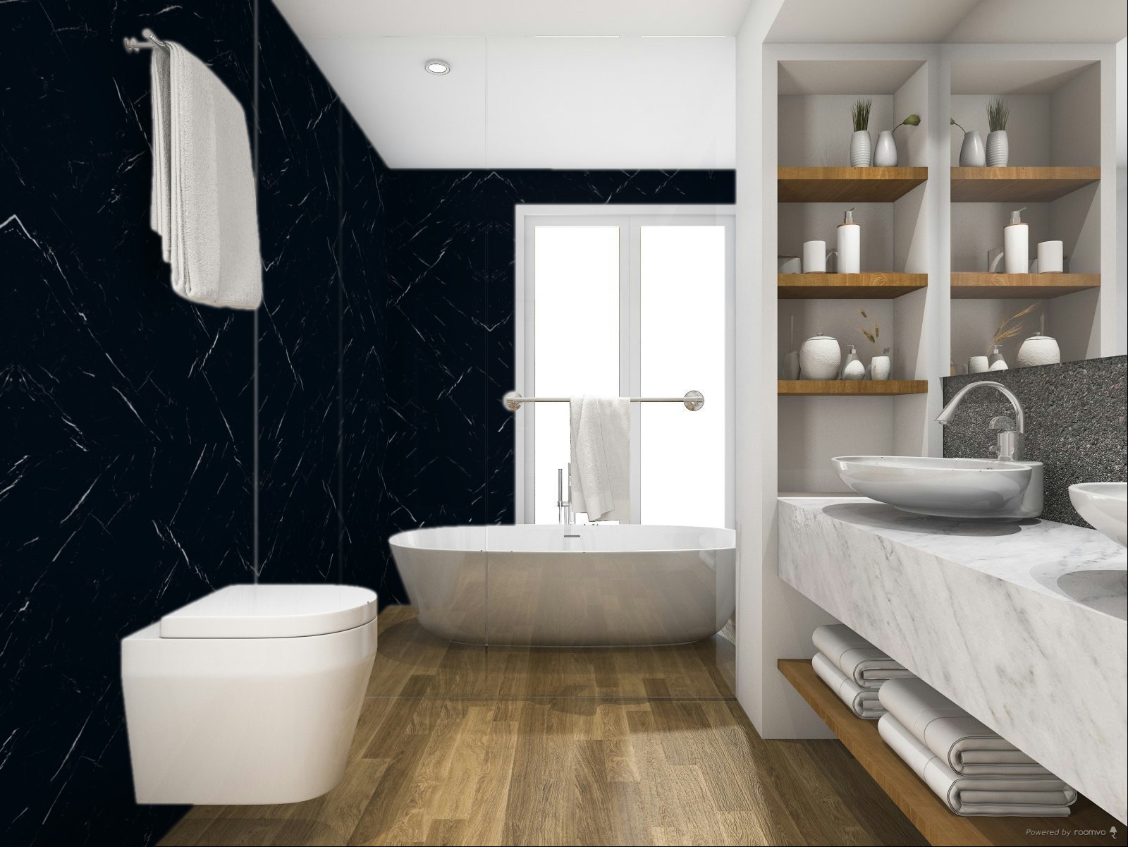 PORCELANATO MARQUINA.B NEGRO 60X120 CM - Image 2