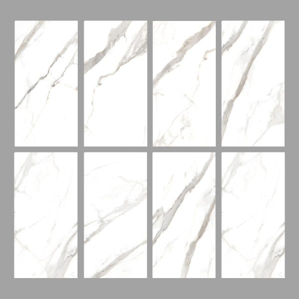PORCELANATO ESMALTADO STATUARIO WHITE 60X120 CM