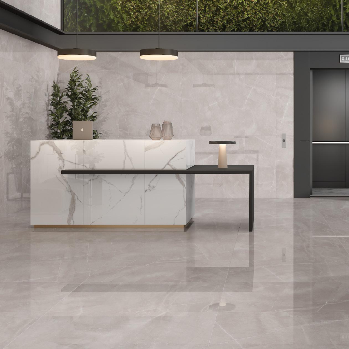 PORCELANATO ESMALTADO STATUARIO WHITE 60X120 CM - Image 3